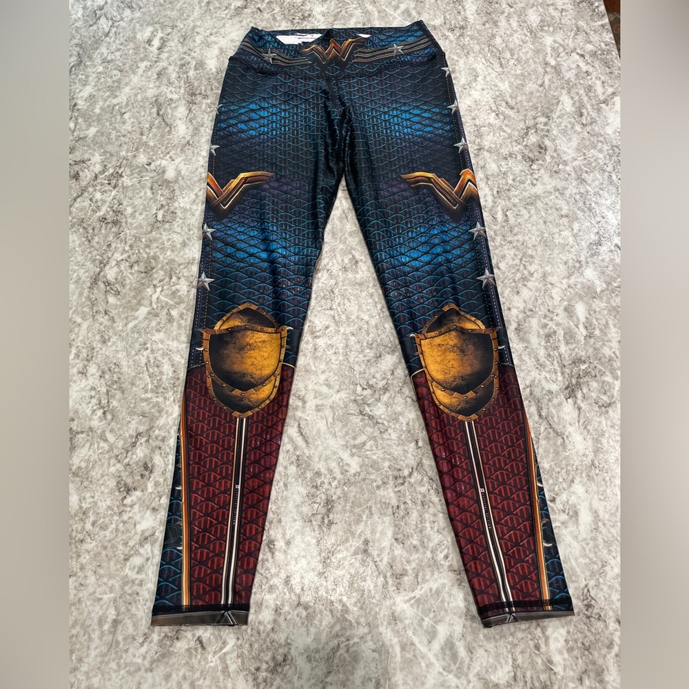 Wonder Woman Womens Costume Leggings One Size Drakon CrossFit Super Hero Costume